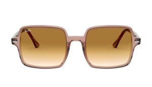 Ray-Ban Square II Marrom Transparente Óculos