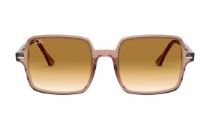 Ray-Ban Square II Marrom Transparente Óculos